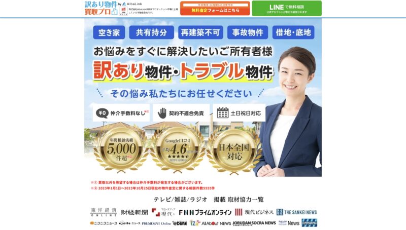 訳あり物件買取プロ